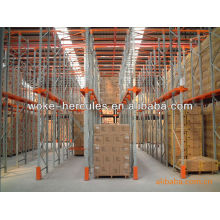 Ground racking systems for warehouse